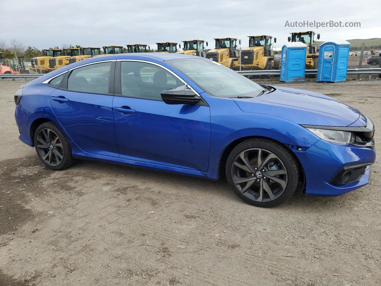 2020 Honda Civic Sport Blue vin: 2HGFC2F80LH574657