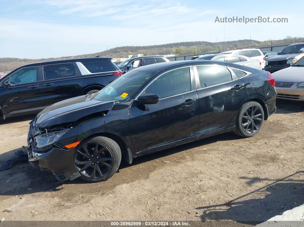 2020 Honda Civic Sport Черный vin: 2HGFC2F80LH585500