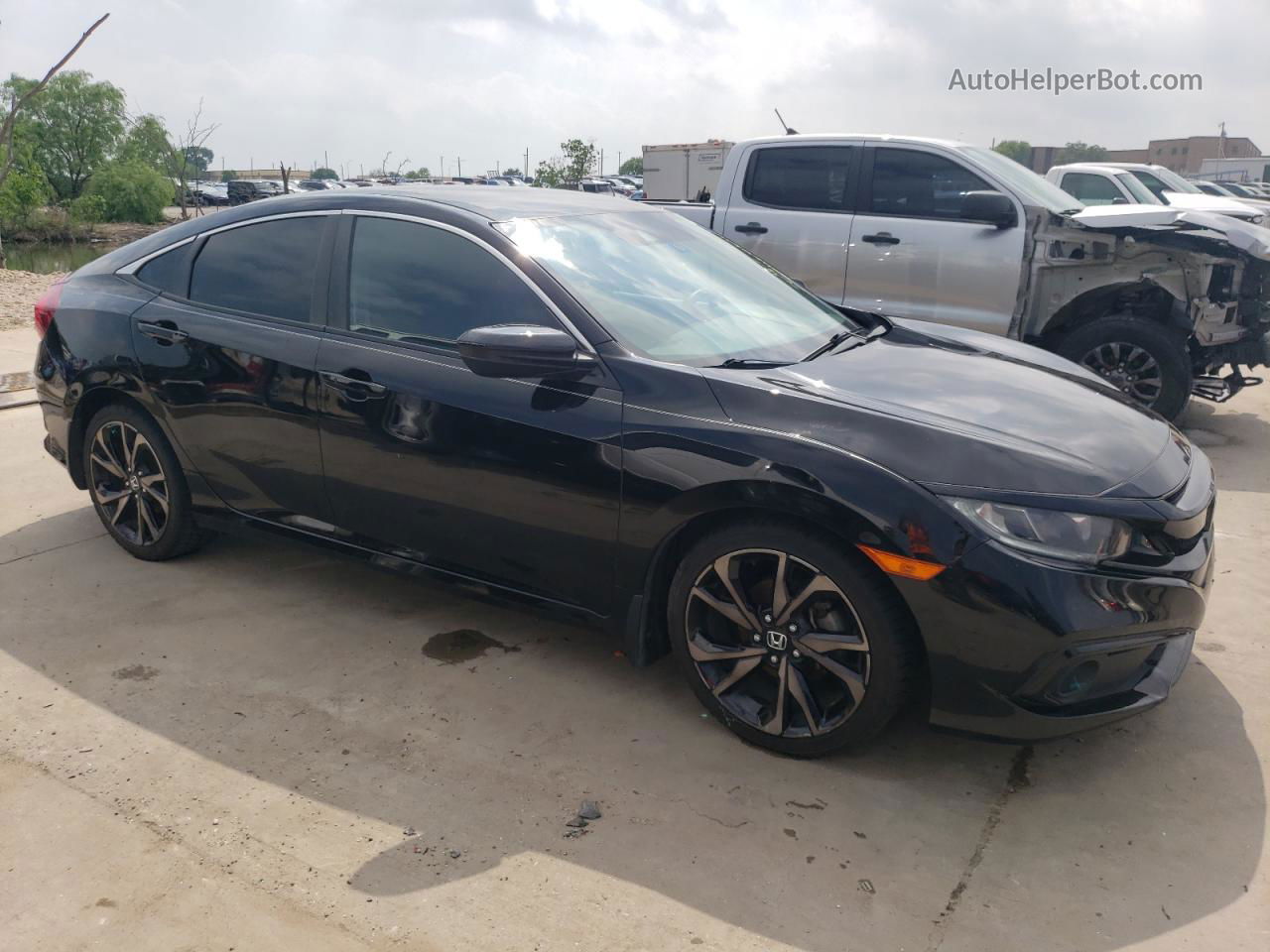 2020 Honda Civic Sport Black vin: 2HGFC2F80LH585903