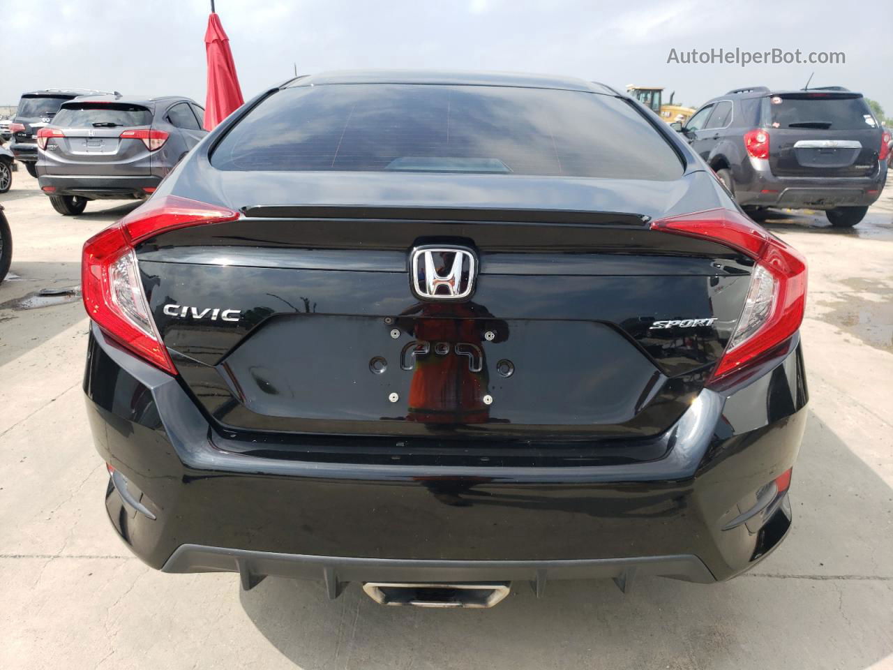 2020 Honda Civic Sport Black vin: 2HGFC2F80LH585903