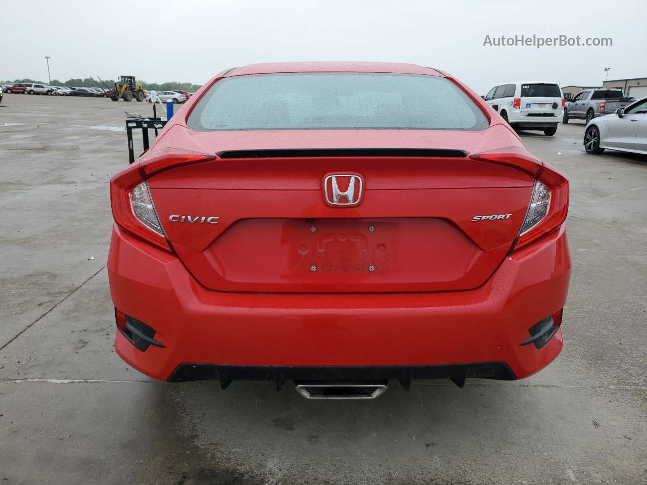 2020 Honda Civic Sport Red vin: 2HGFC2F80LH586095