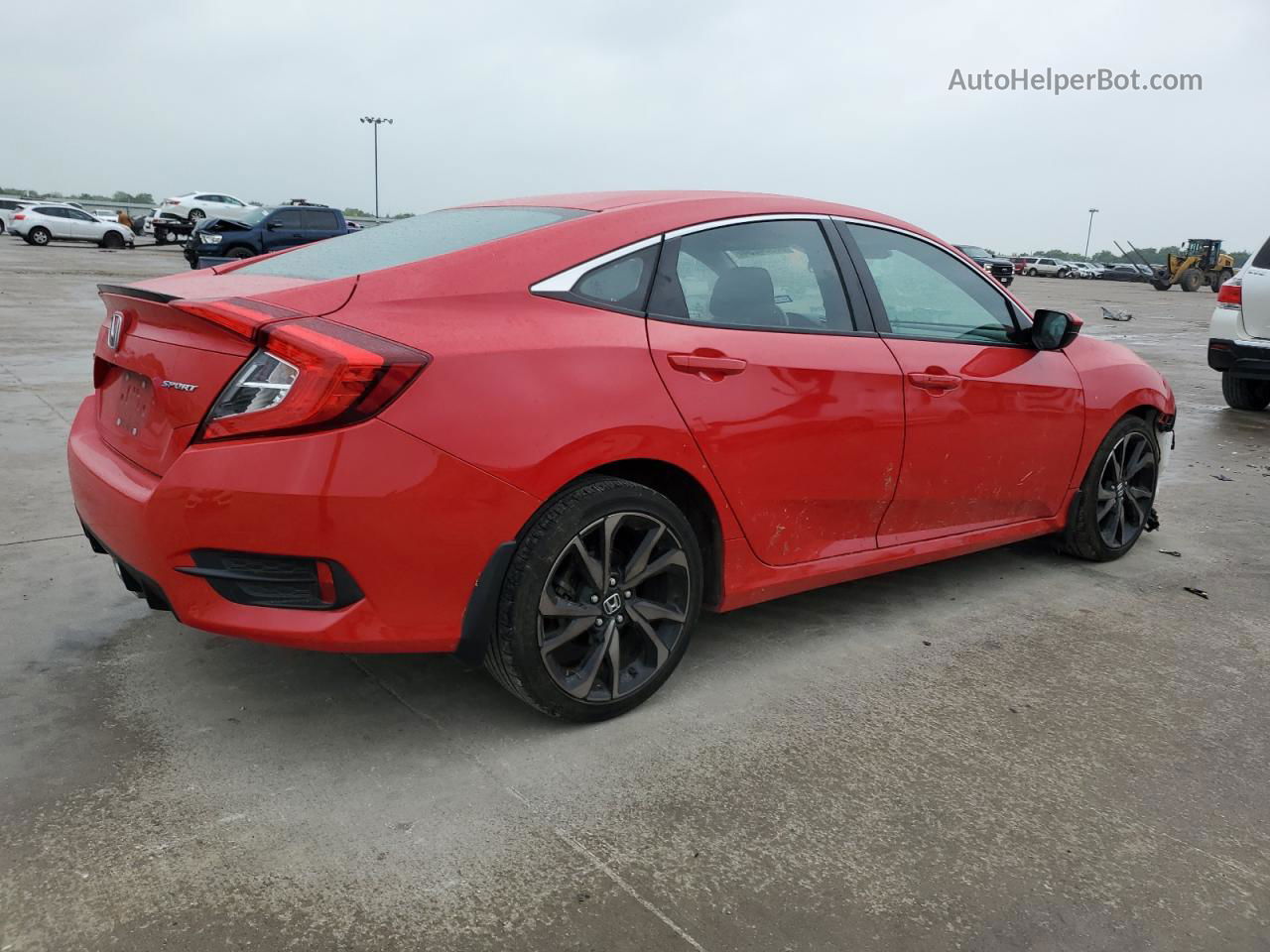 2020 Honda Civic Sport Red vin: 2HGFC2F80LH586095