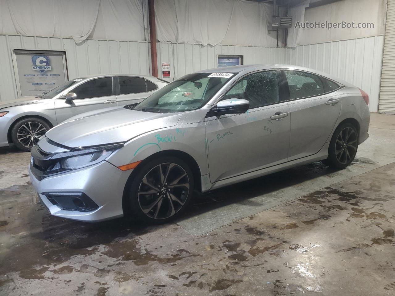 2020 Honda Civic Sport Gray vin: 2HGFC2F80LH594522