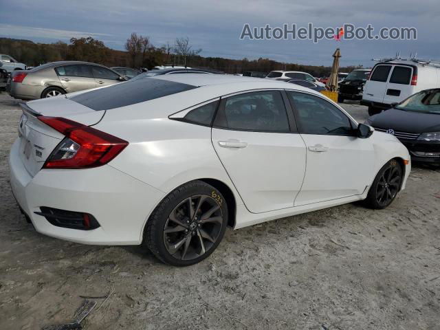 2019 Honda Civic Sport White vin: 2HGFC2F81KH509217