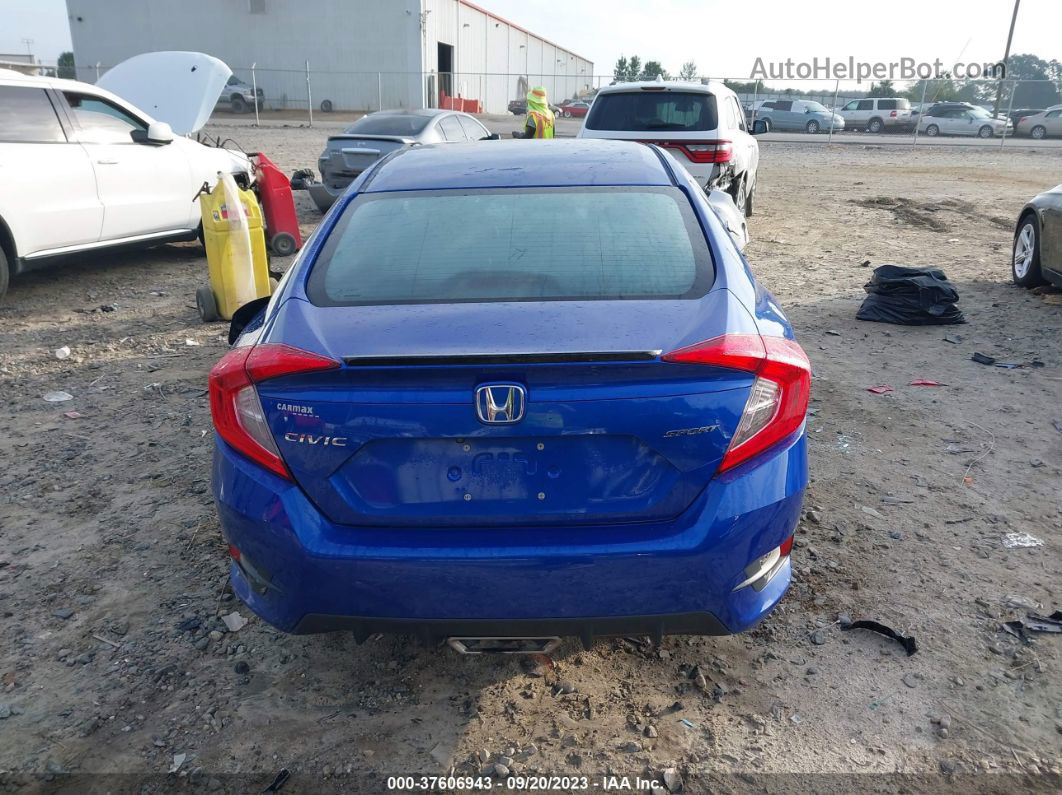 2019 Honda Civic Sport Blue vin: 2HGFC2F81KH516930