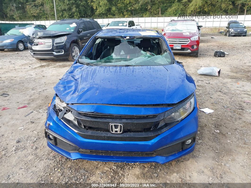 2019 Honda Civic Sport Blue vin: 2HGFC2F81KH516930