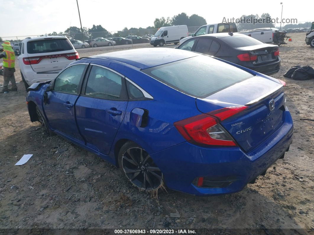 2019 Honda Civic Sport Blue vin: 2HGFC2F81KH516930