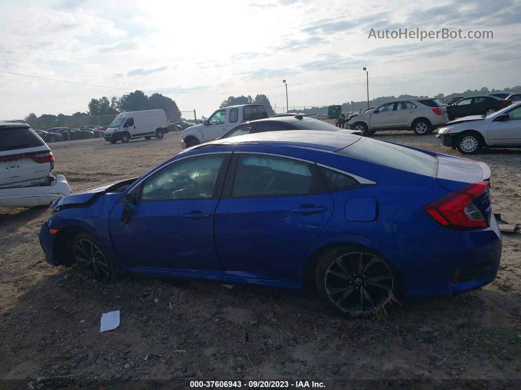 2019 Honda Civic Sport Blue vin: 2HGFC2F81KH516930