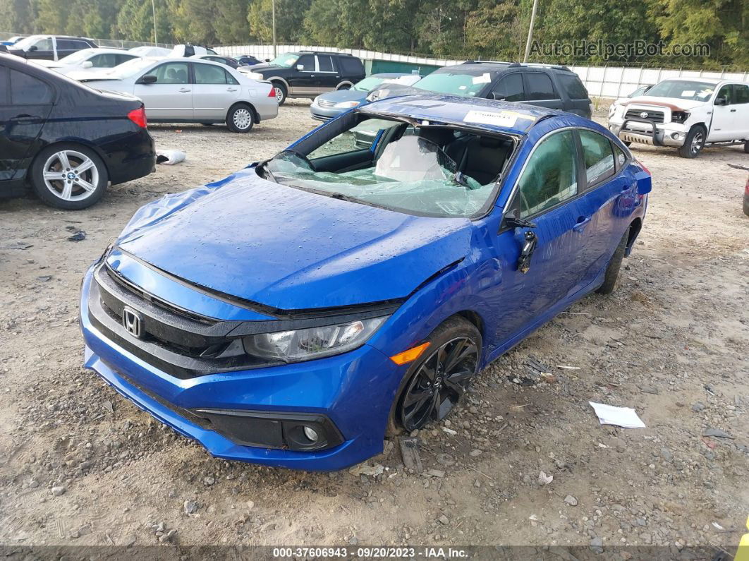 2019 Honda Civic Sport Blue vin: 2HGFC2F81KH516930