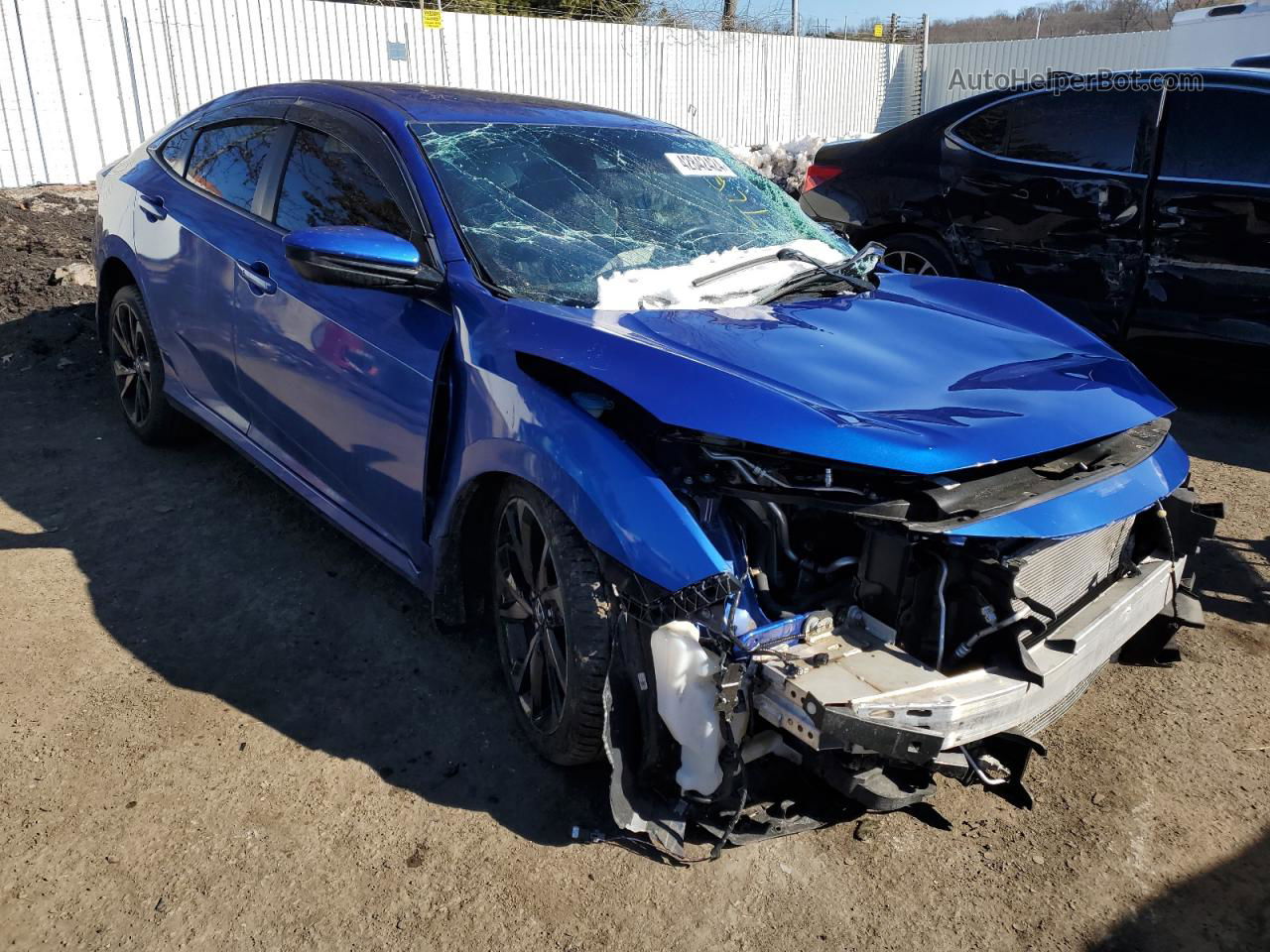 2019 Honda Civic Sport Blue vin: 2HGFC2F81KH534733