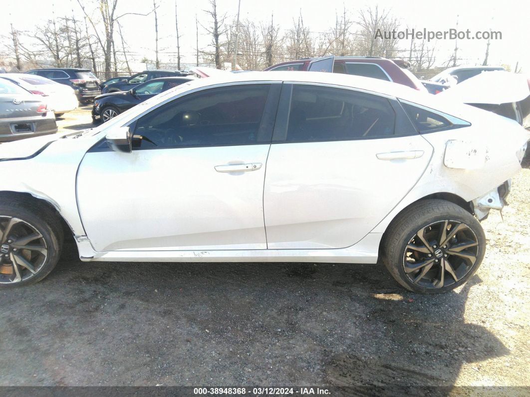 2019 Honda Civic Sport White vin: 2HGFC2F81KH549247