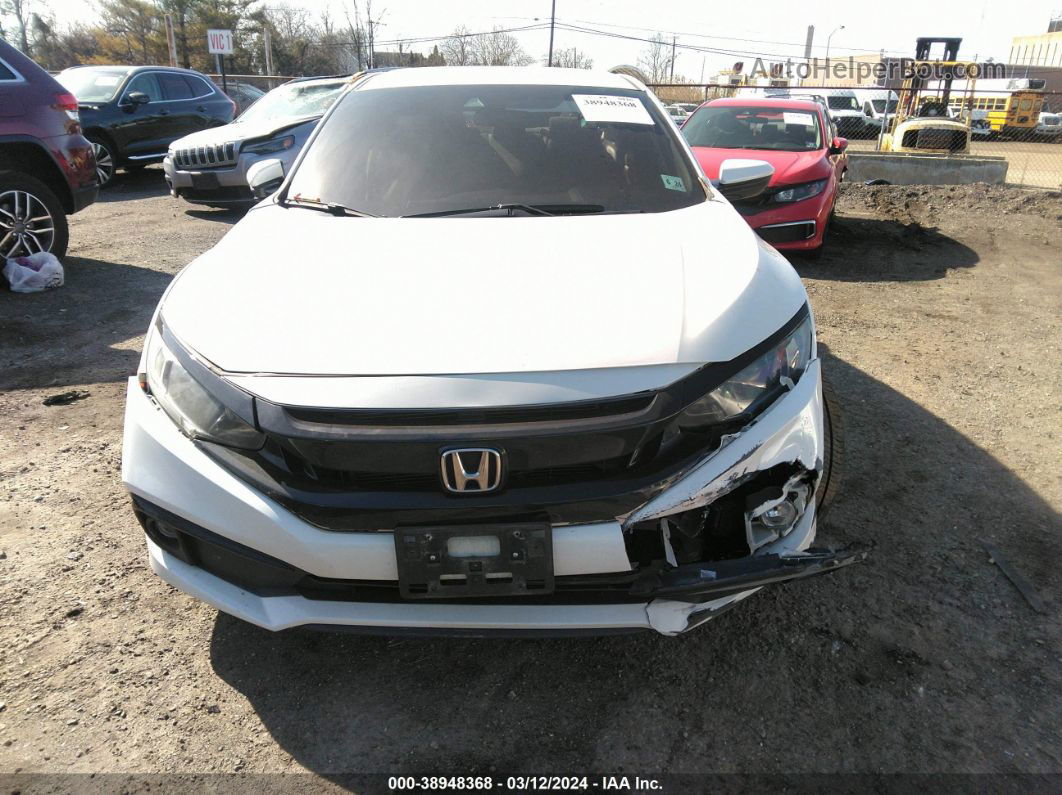 2019 Honda Civic Sport Белый vin: 2HGFC2F81KH549247