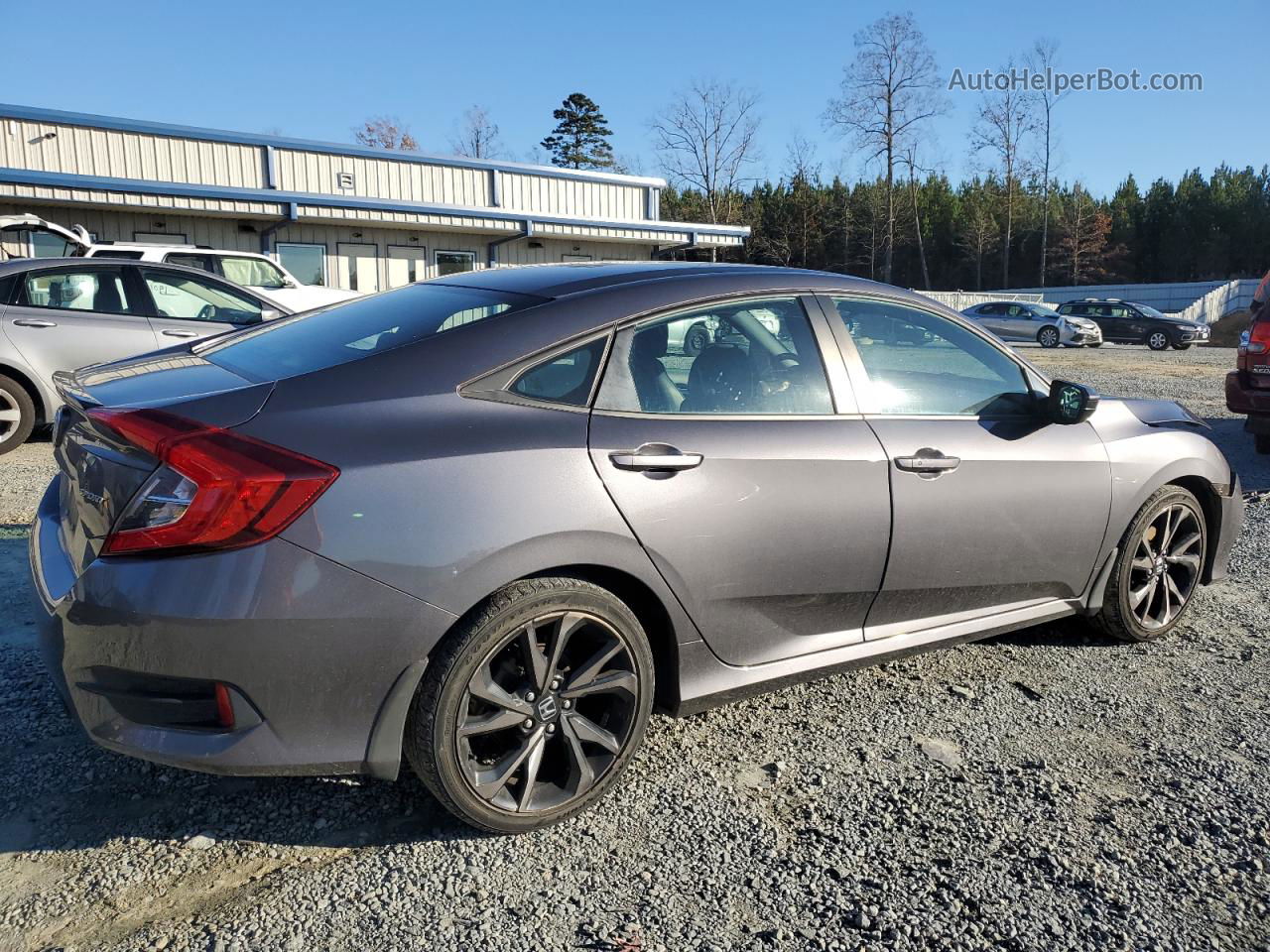 2019 Honda Civic Sport Gray vin: 2HGFC2F81KH562029