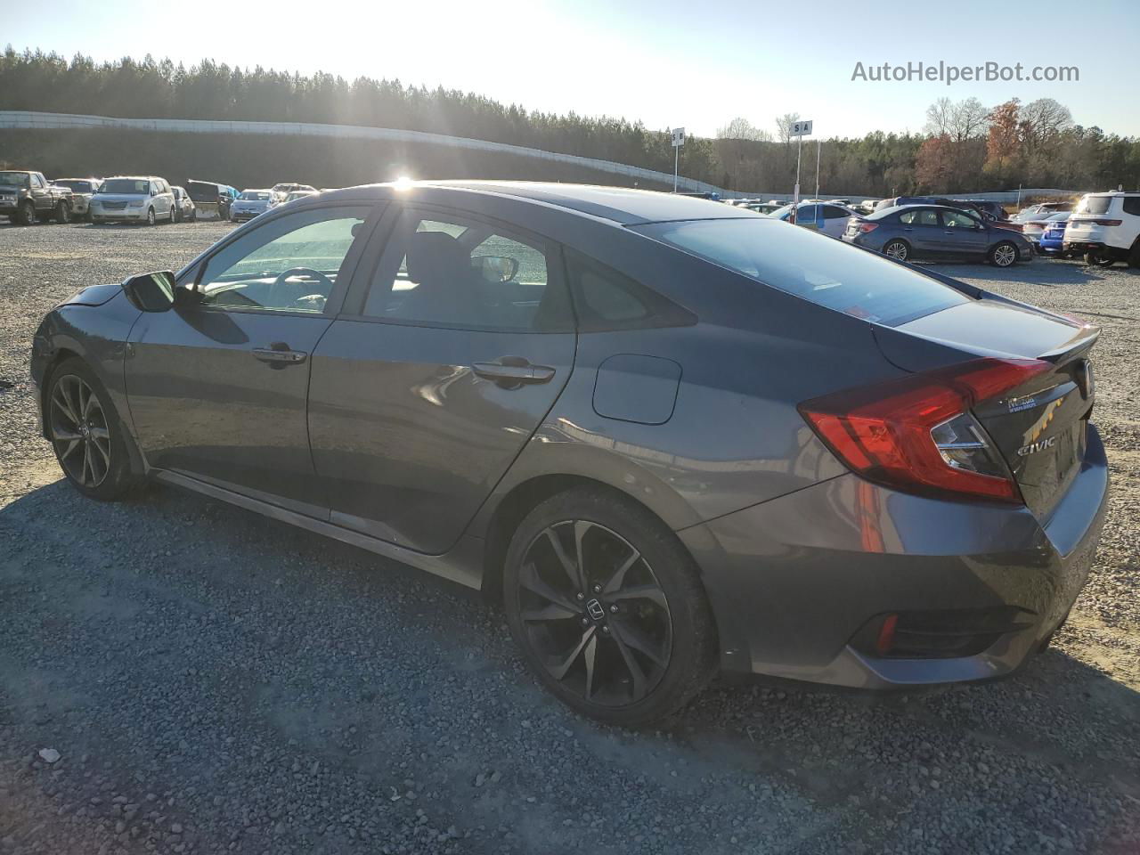 2019 Honda Civic Sport Серый vin: 2HGFC2F81KH562029