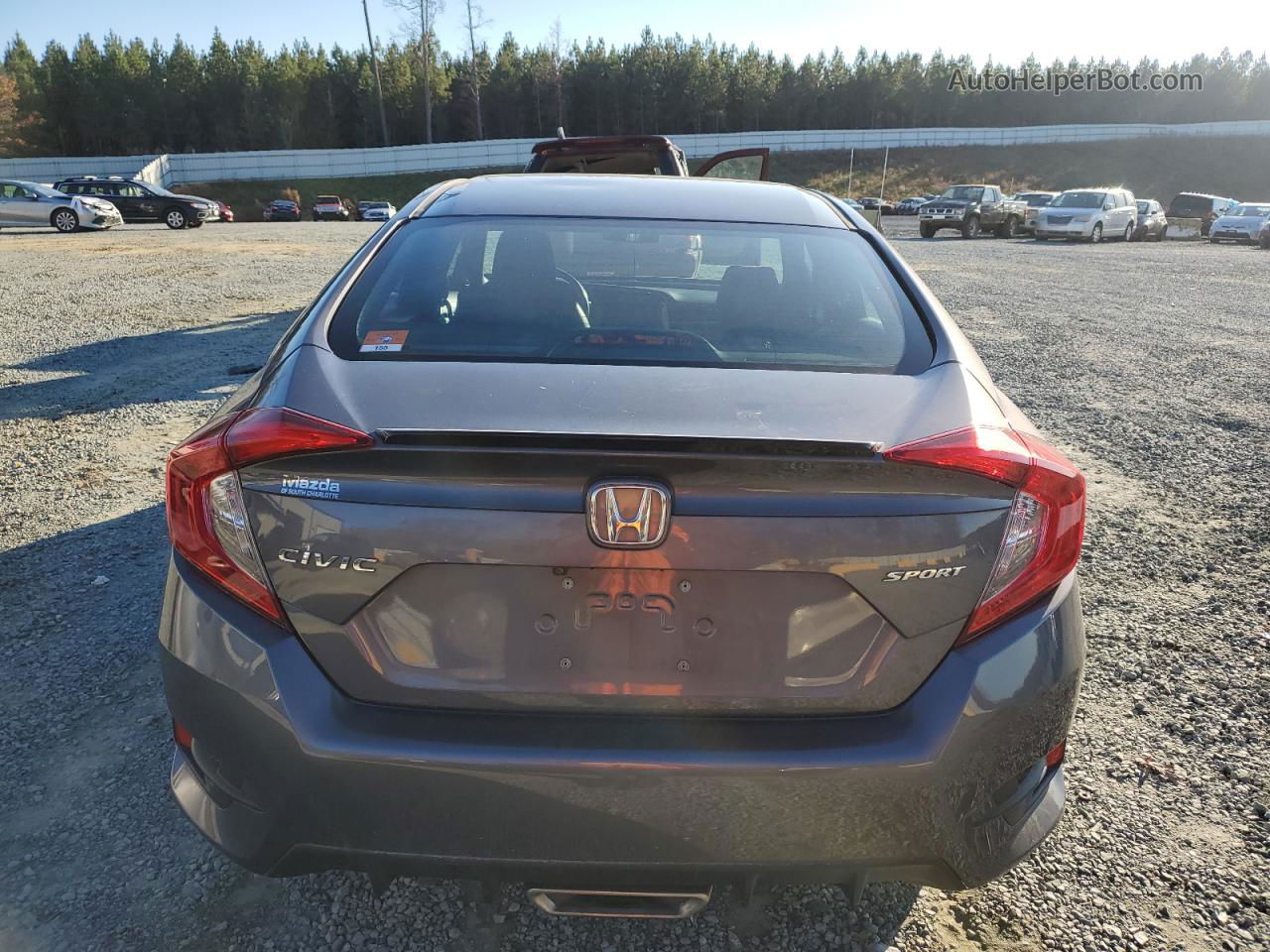 2019 Honda Civic Sport Gray vin: 2HGFC2F81KH562029