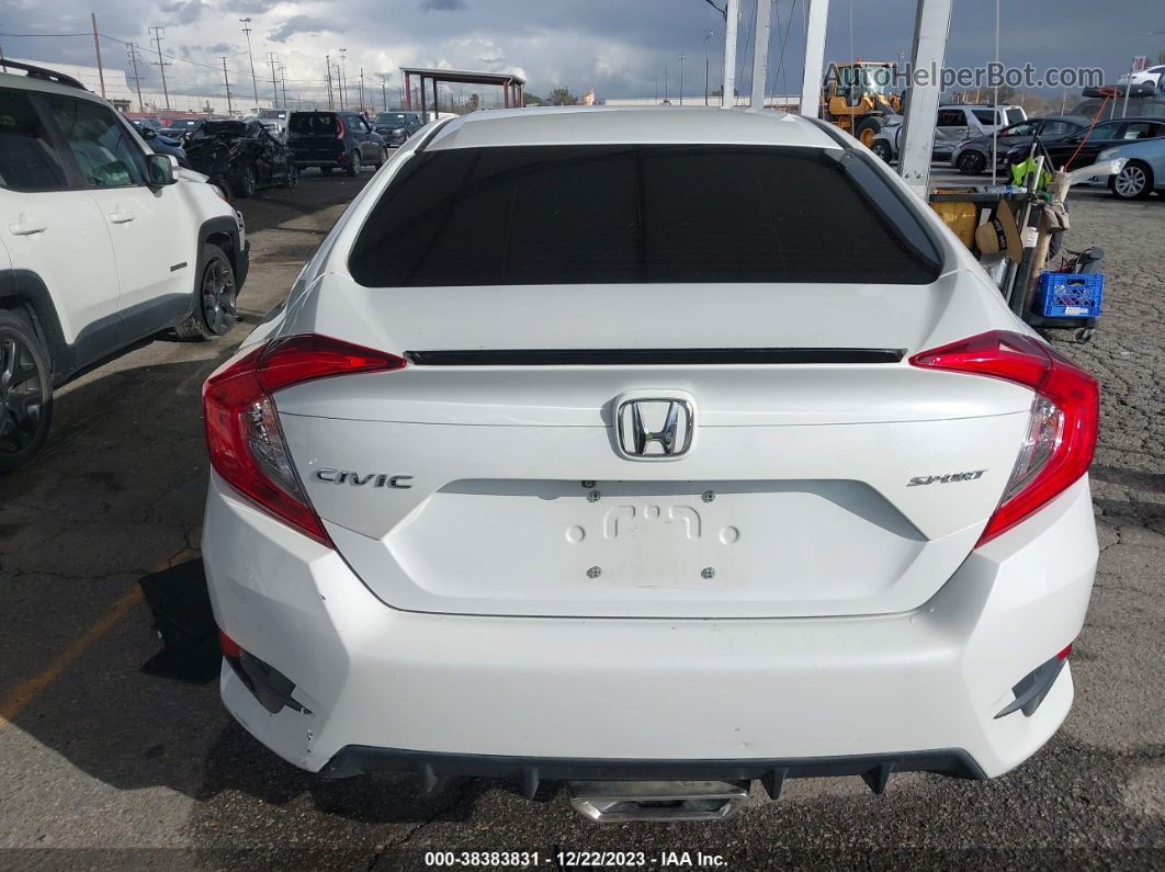 2019 Honda Civic Sport White vin: 2HGFC2F81KH598402