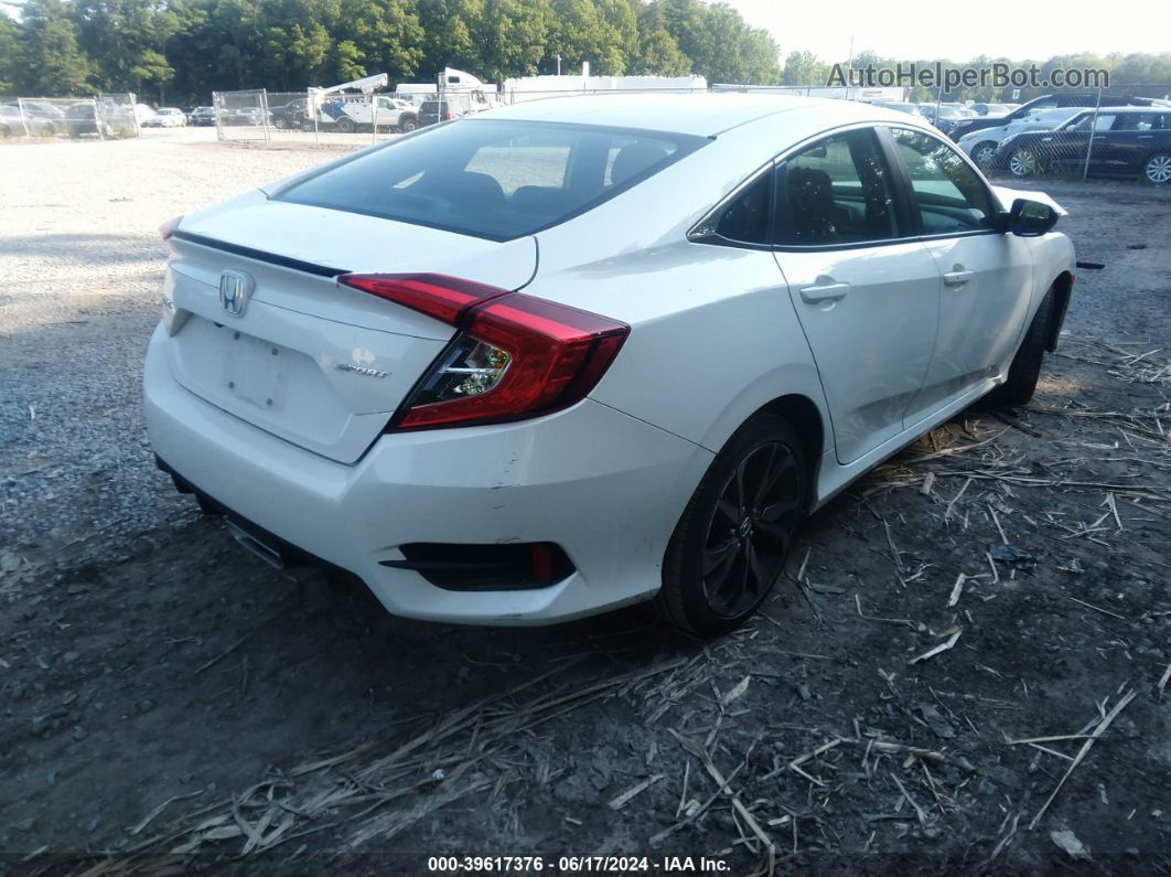 2019 Honda Civic Sport White vin: 2HGFC2F81KH602089