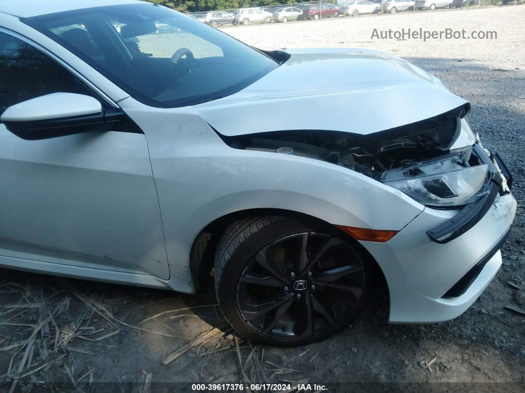 2019 Honda Civic Sport White vin: 2HGFC2F81KH602089