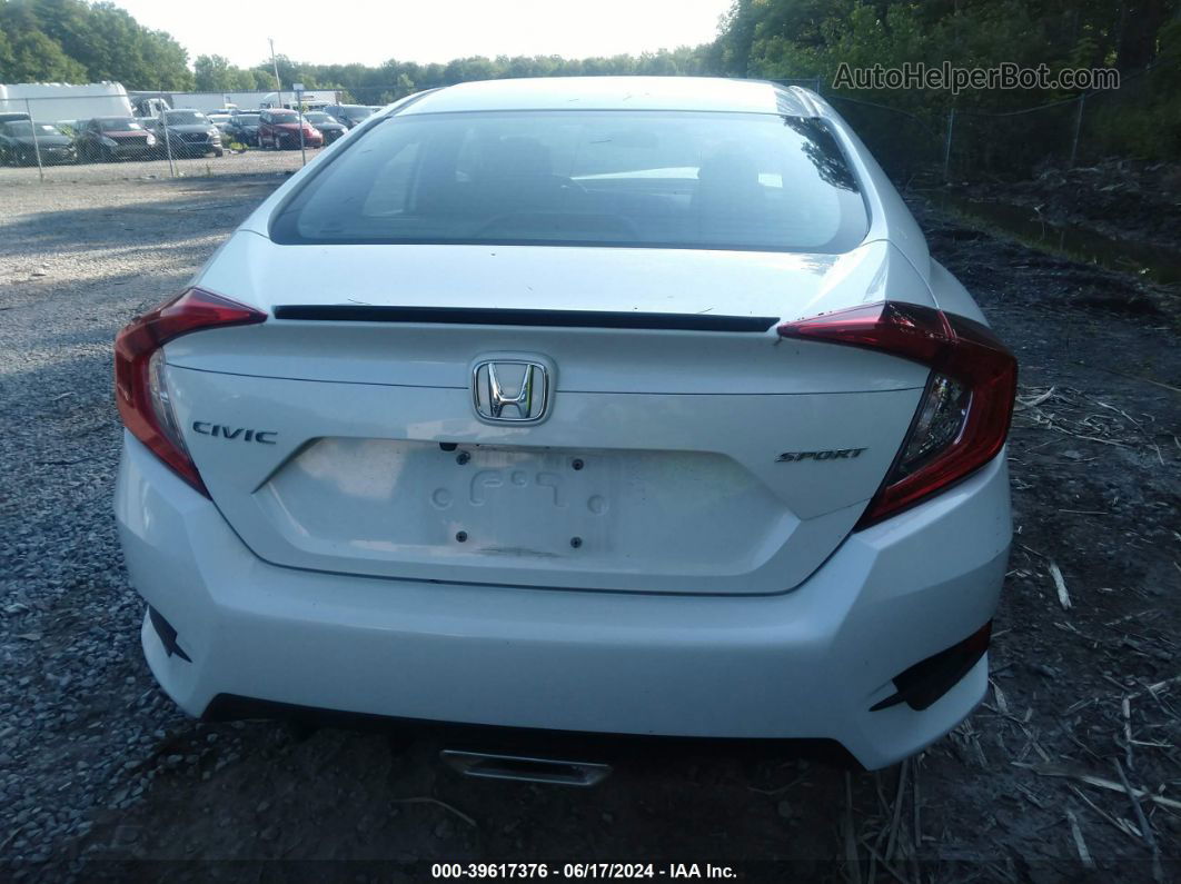 2019 Honda Civic Sport White vin: 2HGFC2F81KH602089