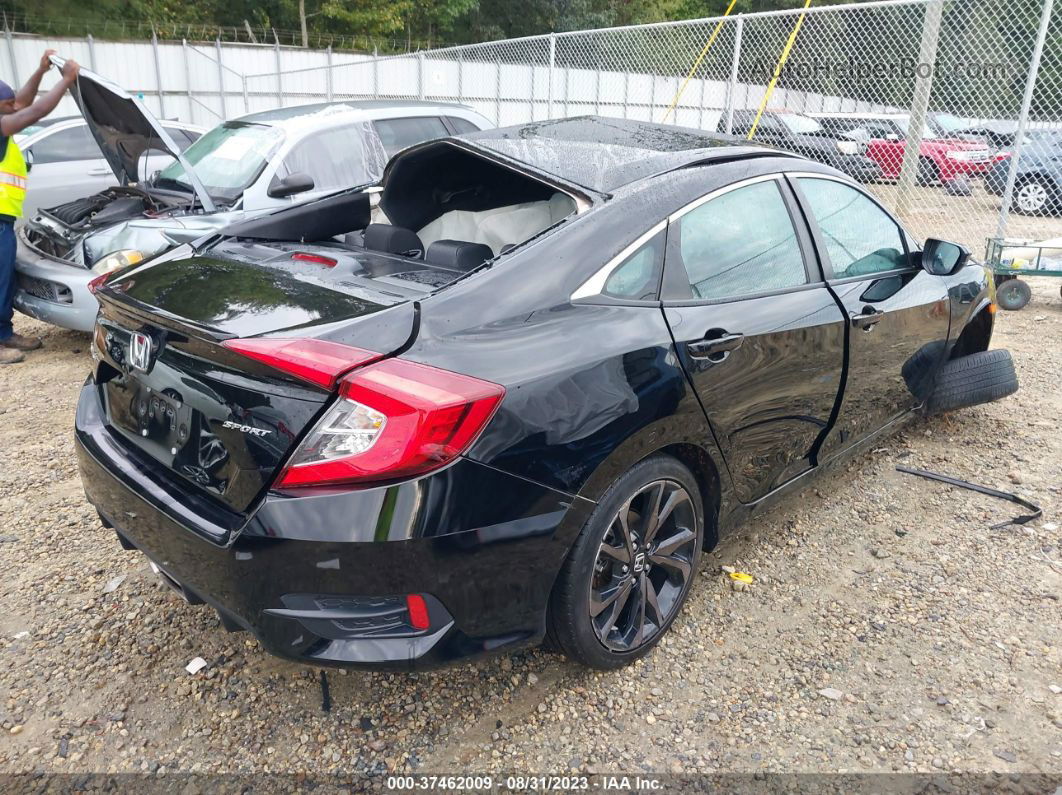 2020 Honda Civic Sport  Black vin: 2HGFC2F81LH556796