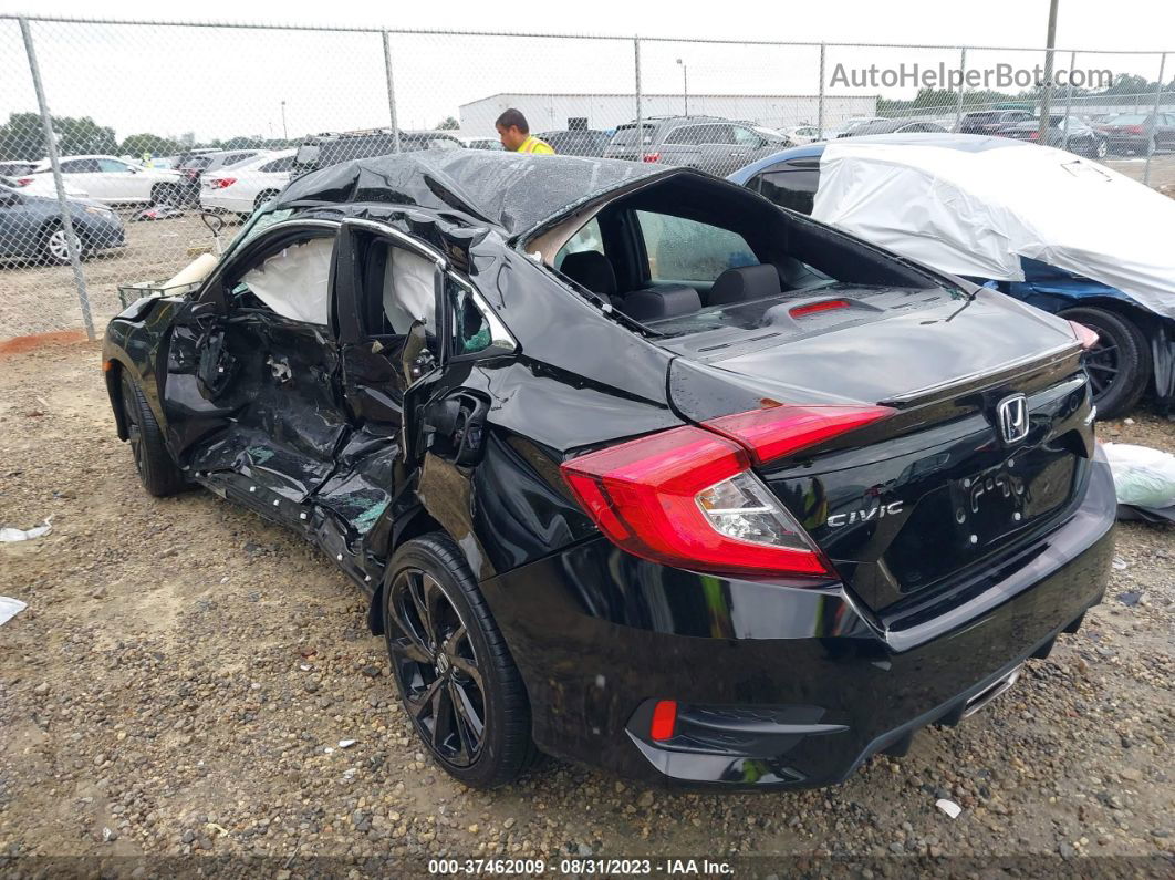 2020 Honda Civic Sport  Black vin: 2HGFC2F81LH556796