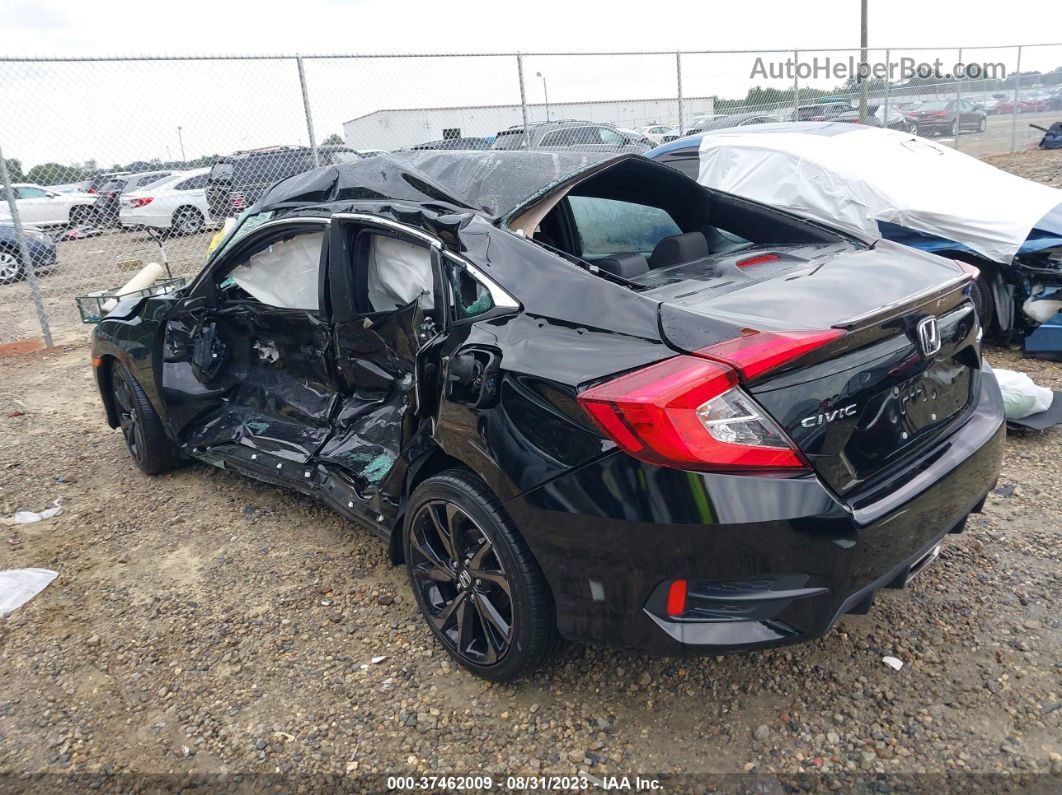 2020 Honda Civic Sport  Black vin: 2HGFC2F81LH556796