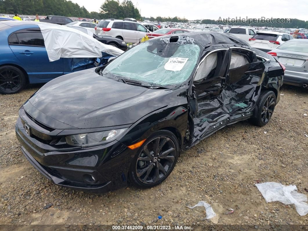 2020 Honda Civic Sport  Черный vin: 2HGFC2F81LH556796