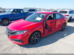 2020 Honda Civic Sedan Sport Red vin: 2HGFC2F81LH570472