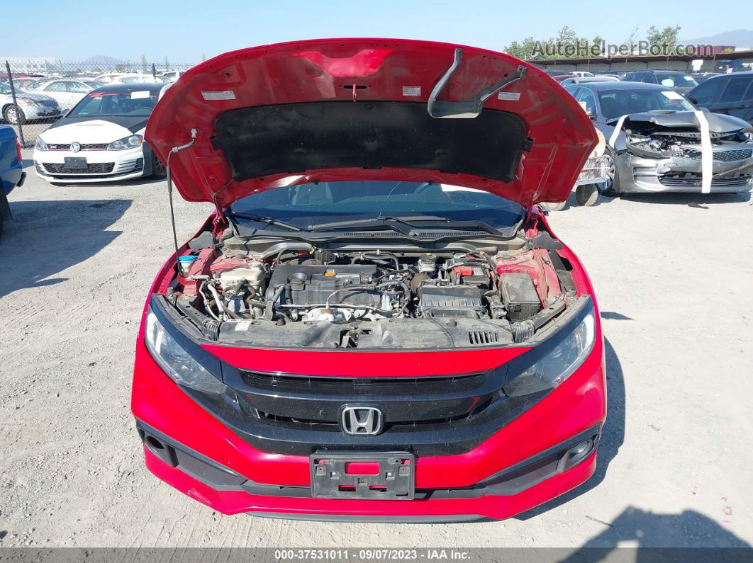 2020 Honda Civic Sedan Sport Red vin: 2HGFC2F81LH570472