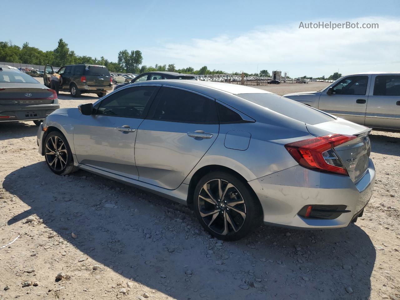 2020 Honda Civic Sport Silver vin: 2HGFC2F81LH580161