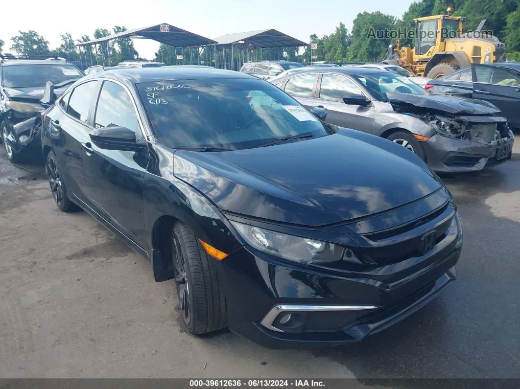 2020 Honda Civic Sport Black vin: 2HGFC2F81LH587806