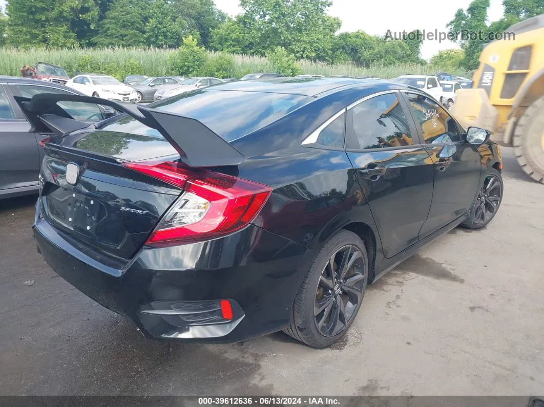 2020 Honda Civic Sport Black vin: 2HGFC2F81LH587806