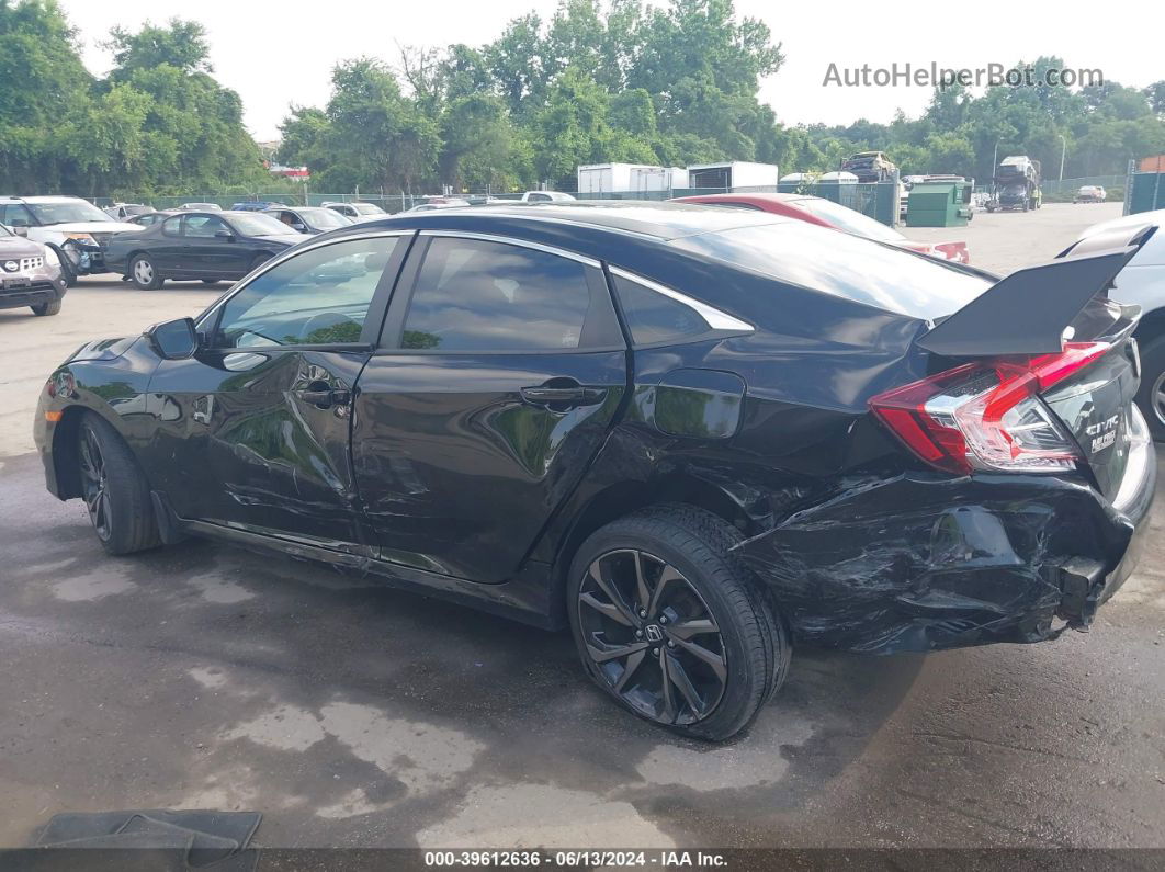 2020 Honda Civic Sport Black vin: 2HGFC2F81LH587806