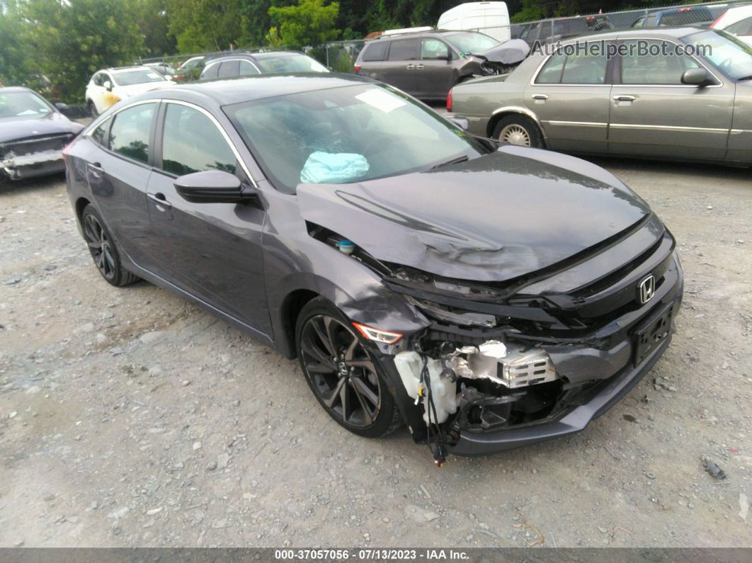 2020 Honda Civic Sedan Sport Gray vin: 2HGFC2F81LH599163