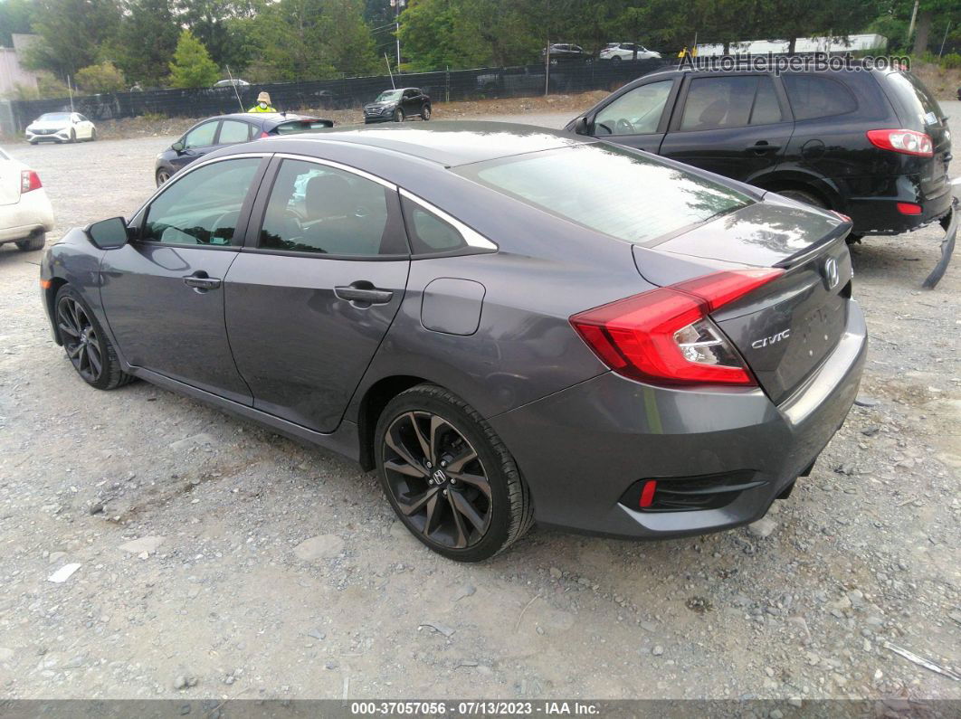 2020 Honda Civic Sedan Sport Gray vin: 2HGFC2F81LH599163