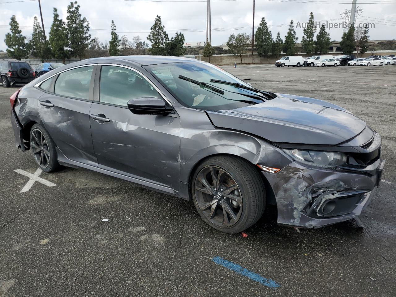 2021 Honda Civic Sport Gray vin: 2HGFC2F81MH538462