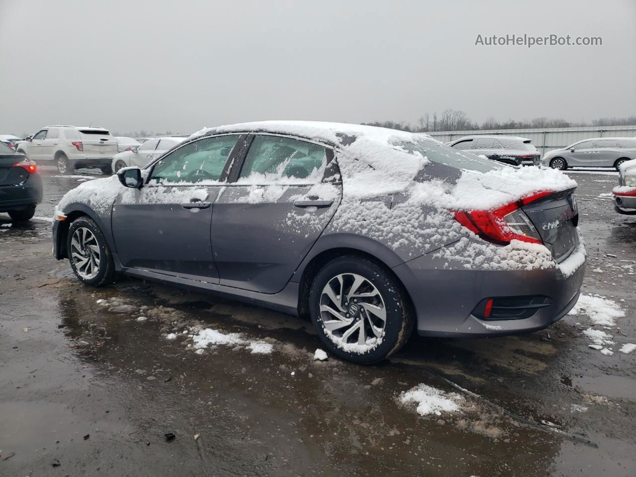 2016 Honda Civic Ex Gray vin: 2HGFC2F82GH504275