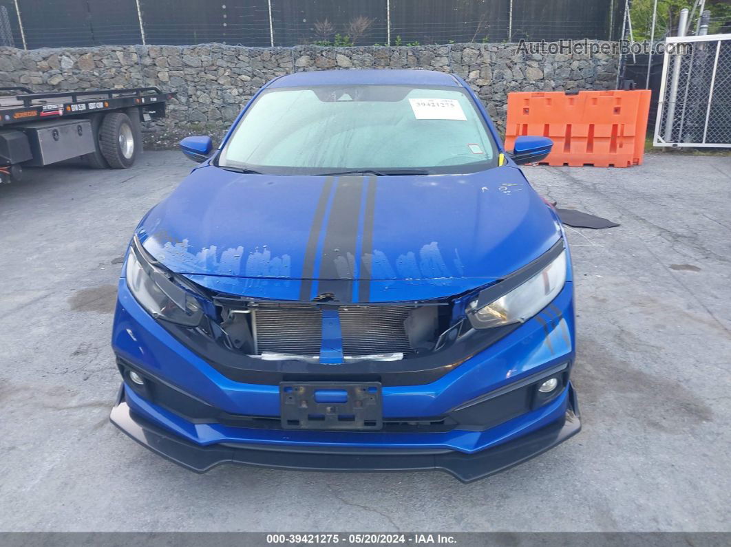 2019 Honda Civic Sport Blue vin: 2HGFC2F82KH500994