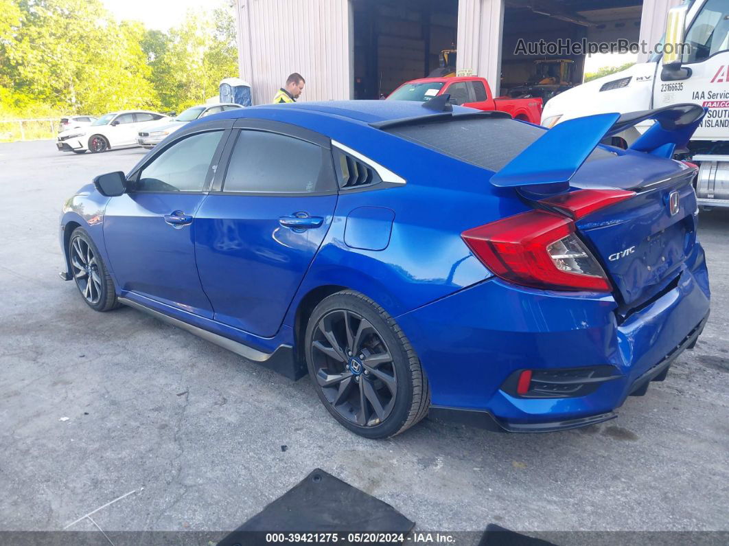 2019 Honda Civic Sport Blue vin: 2HGFC2F82KH500994