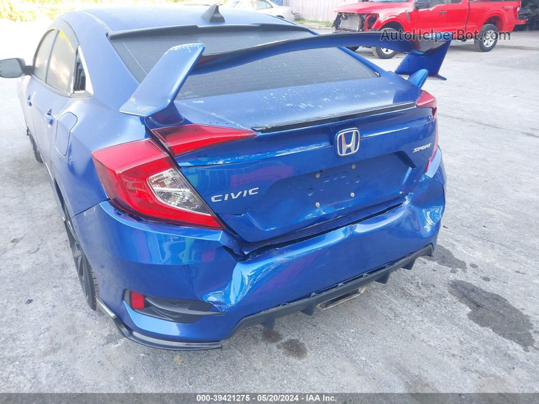 2019 Honda Civic Sport Blue vin: 2HGFC2F82KH500994