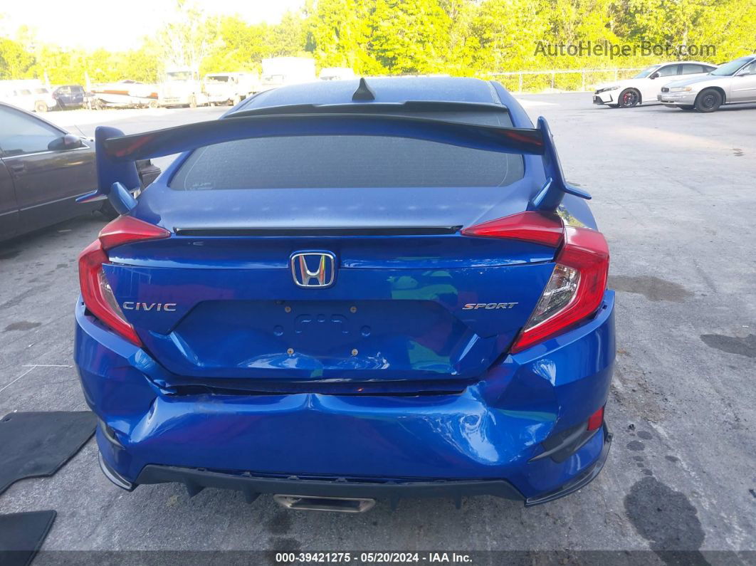 2019 Honda Civic Sport Blue vin: 2HGFC2F82KH500994