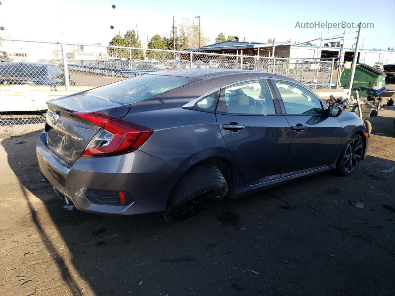 2019 Honda Civic Sport Gray vin: 2HGFC2F82KH516208