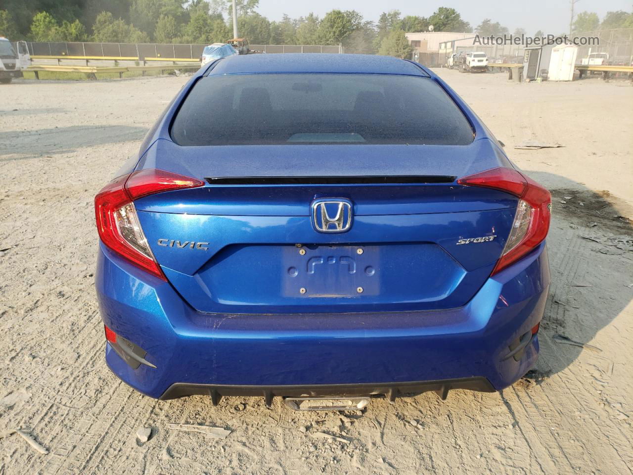 2019 Honda Civic Sport Blue vin: 2HGFC2F82KH525166