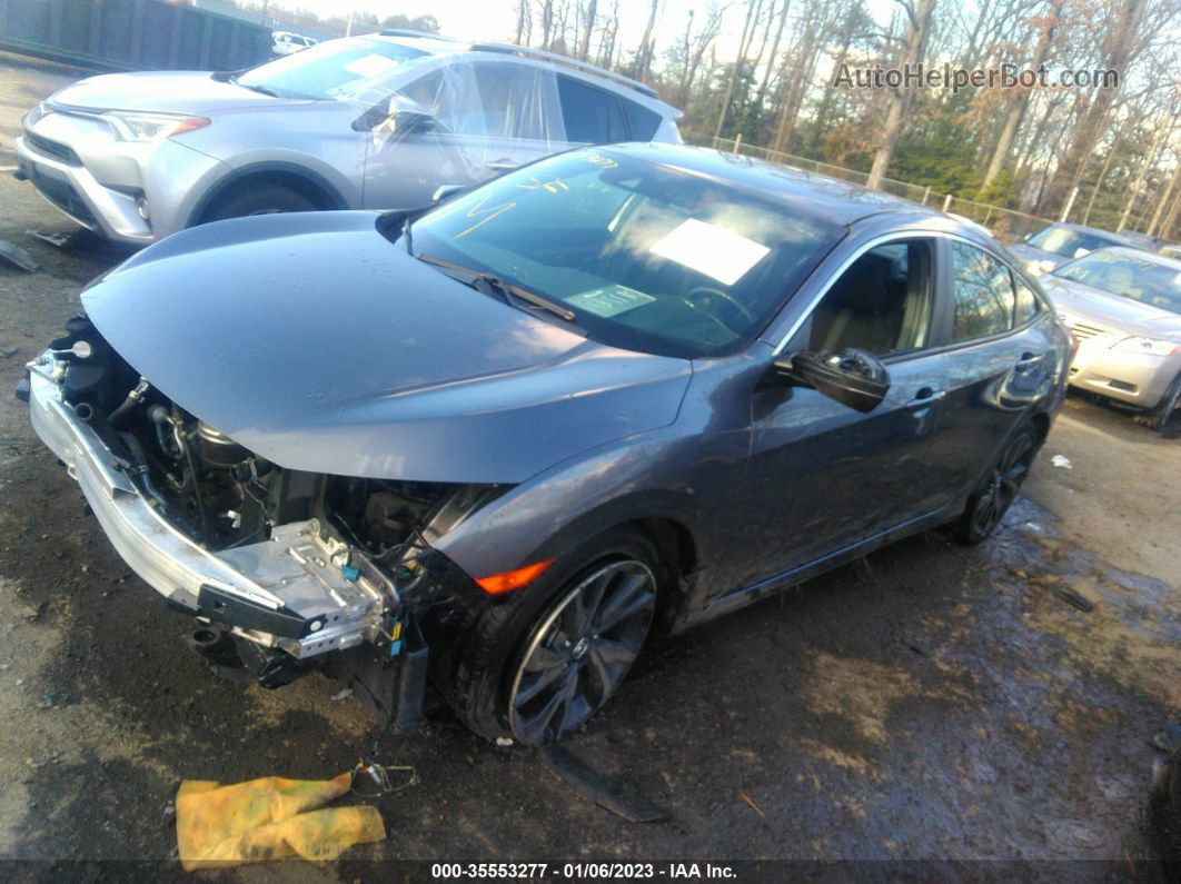 2019 Honda Civic Sport Gray vin: 2HGFC2F82KH541688