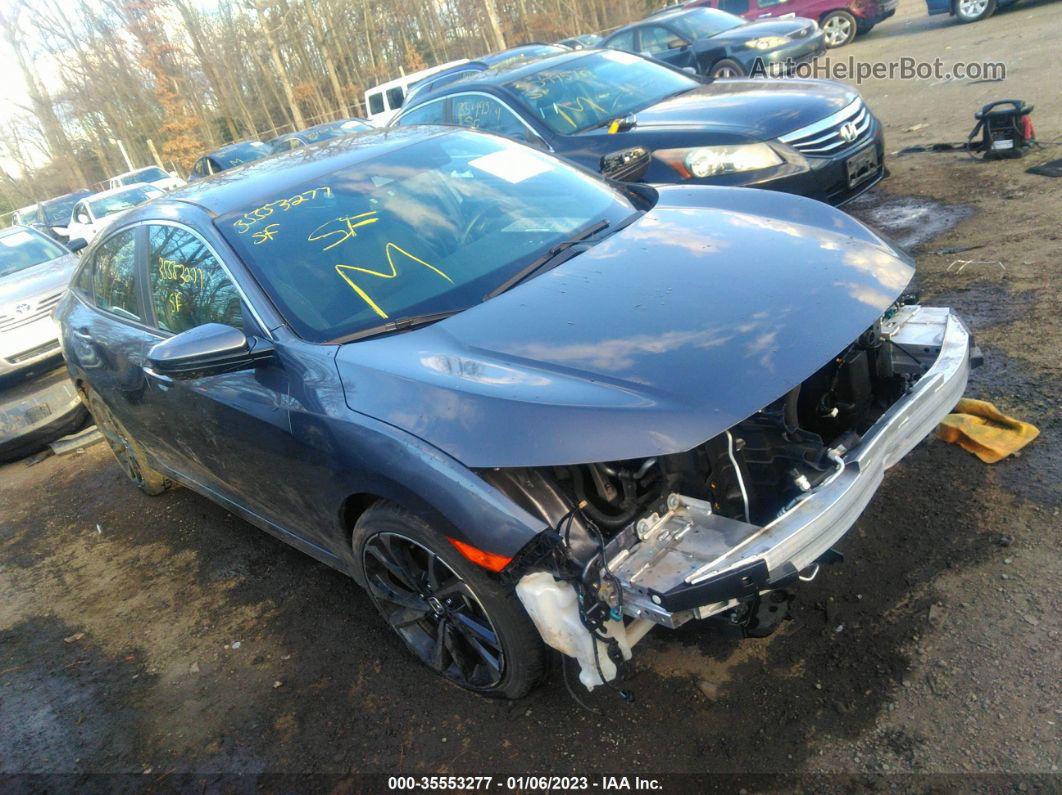 2019 Honda Civic Sport Gray vin: 2HGFC2F82KH541688