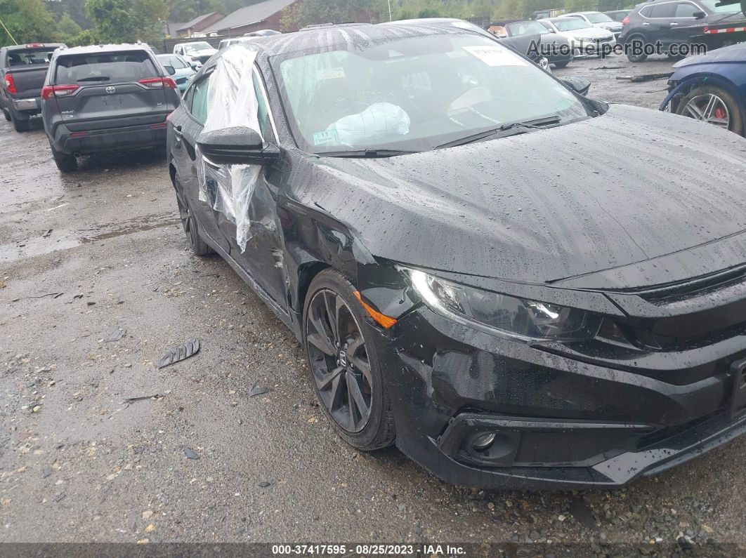 2019 Honda Civic Sedan Sport Black vin: 2HGFC2F82KH590468