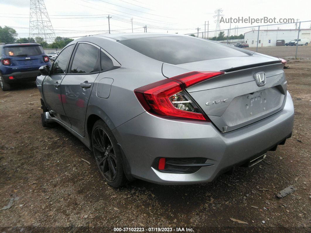 2019 Honda Civic Sedan Sport Silver vin: 2HGFC2F82KH604529