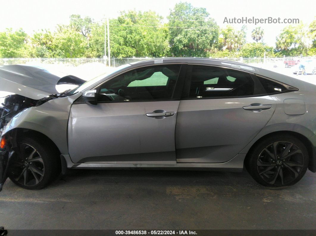 2019 Honda Civic Sport Silver vin: 2HGFC2F82KH604532