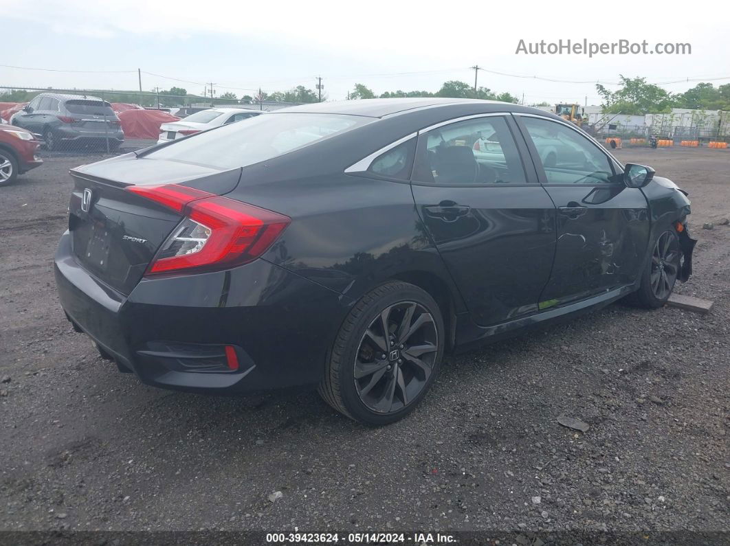 2020 Honda Civic Sport Black vin: 2HGFC2F82LH501080