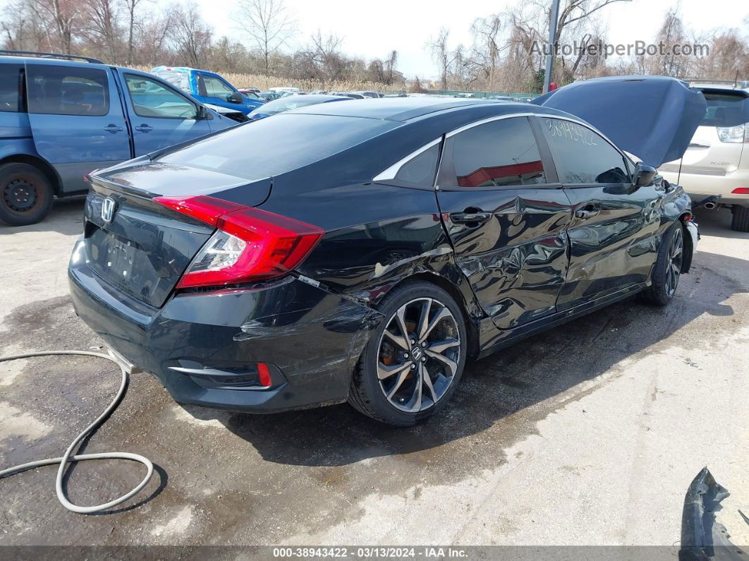 2020 Honda Civic Sport Черный vin: 2HGFC2F82LH511480